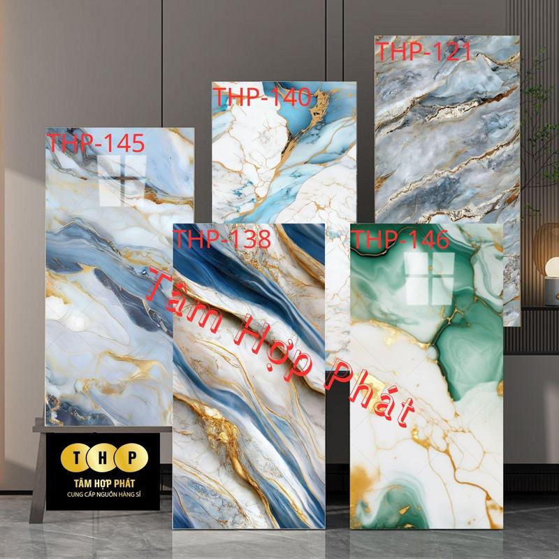 Combo 30 tấm THP cao cấp phủ pvc vân đá cẩm thạch nhiều màu hình dán trang trí  Wallpaper & Wall Trim