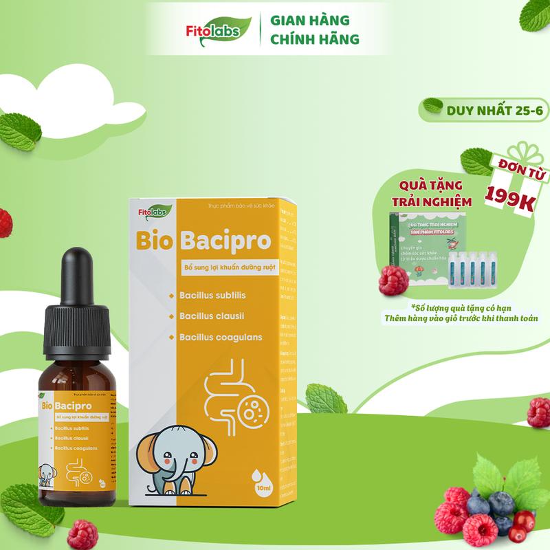 Men Vi Sinh Nhỏ Giọt Bio Bacipro Cho Bé Bổ Sung Lợi Khuẩn Tăng Cường Hệ Tiêu Hóa,Giảm Rối Loạn Tiêu Hoá, Nôn Trớ Lọ 10ml