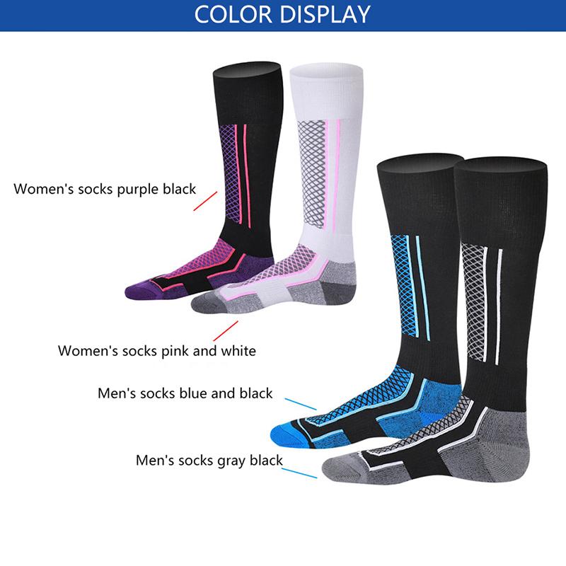 Product Introduction of 1pair Winter Warm Thickened Ski Socks Outdoor Sports Hiking Breathable Stockings For Women Men Children Snow Sport Travel Unisex 23