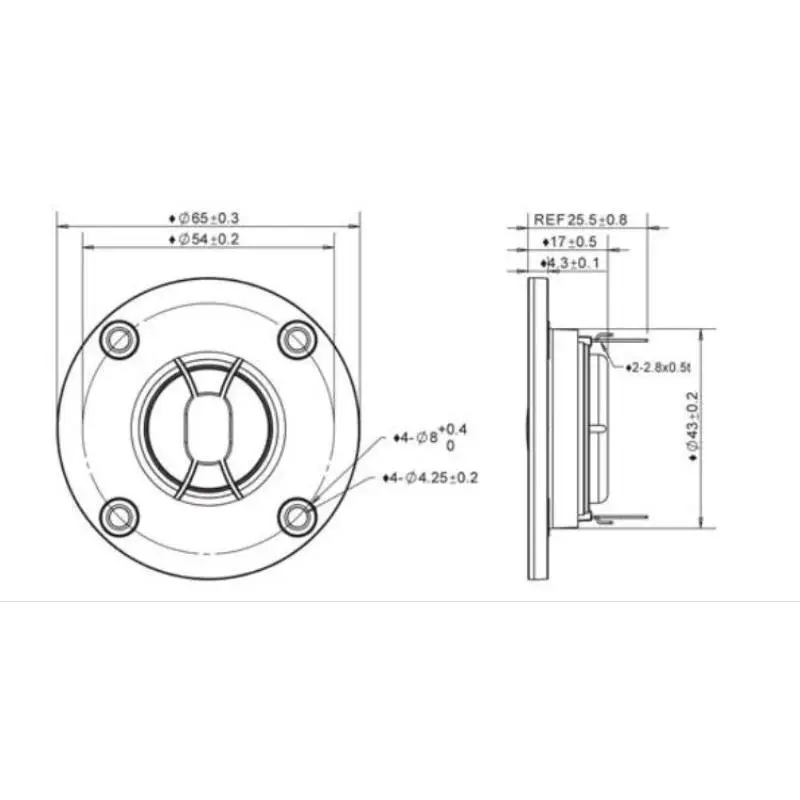 Loa Treble Âm Thanh, SOTAMIA, Bộ 2 Chiếc, 66MM, 4 Ohm, 25W, Đơn Vị Loa Treble, 25 Lõi, Màng Titan, Thích Hợp Cho Âm Thanh Rạp Hát Tại Nhà, Loa, Loa Bluetooth Musis Gia Đình Tự Làm Nghe Nhạc Cao Su Phụ Kiện Earphone 6