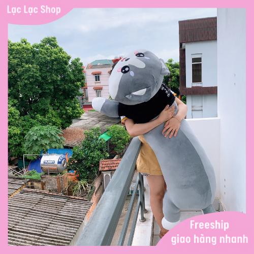 Gấu Bông Mèo Ngáo Husky Má Hồng Size 1m5 Siêu To Khổng Lồ