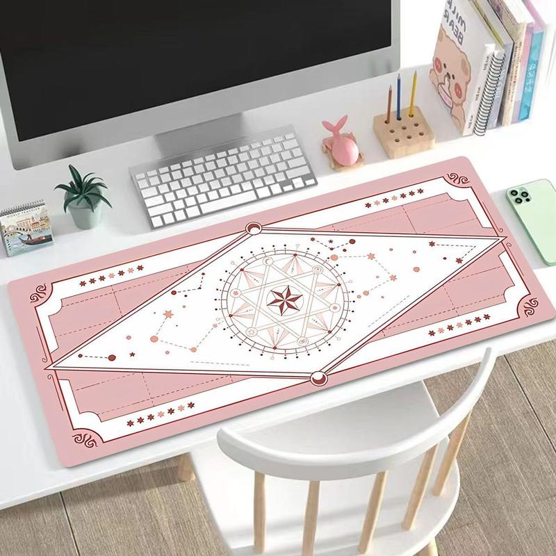 Product Introduction of Tấm lót chuột Magic Sakura, Kích thước lớn, Tấm lót bàn máy tính văn phòng, Tấm lót bàn trò chơi và bàn phím, Thích hợp cho bàn học sinh, Phát hành năm 2025, Thiết kế mảng ma thuật 7