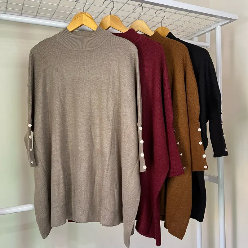 FAFOUR Lusi Blouse Batwing Rajut Wanita Korean Style Knitwear