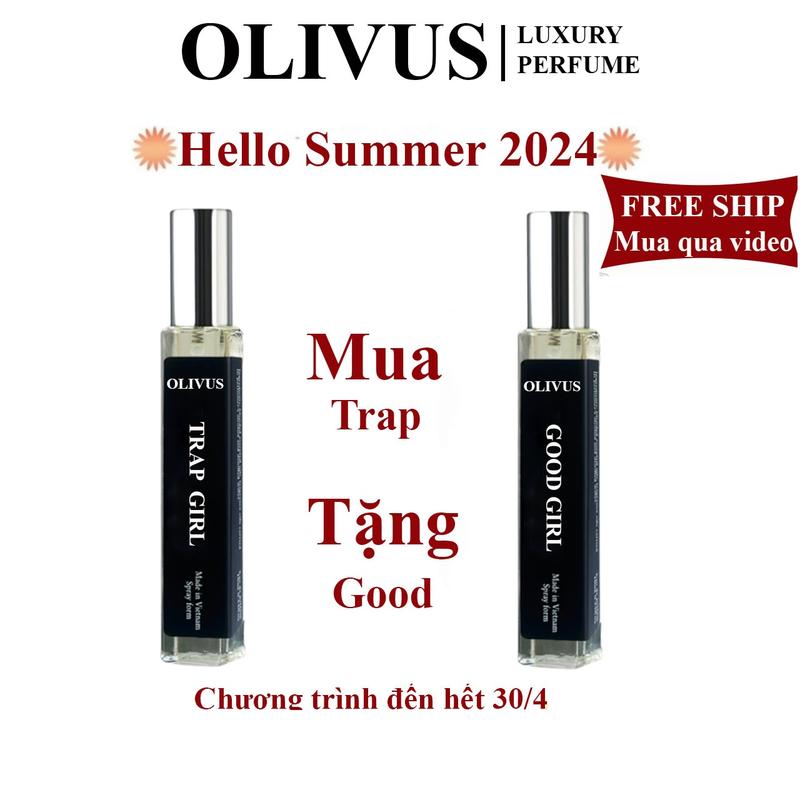 [ Mua 1 Tặng 1] Tin dầu nước hoa nữ OLIVUS nhẹ nhàng , thanh lịch,hiện đại, cá tính,quyến rũ sexy Cosmetic Perfume Women Xịt Thơm