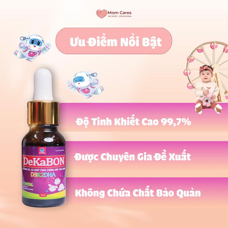 D3K2DHA DEKABON Cho Bé Hấp Thu Canxi Phát Triển Chiều Cao 4