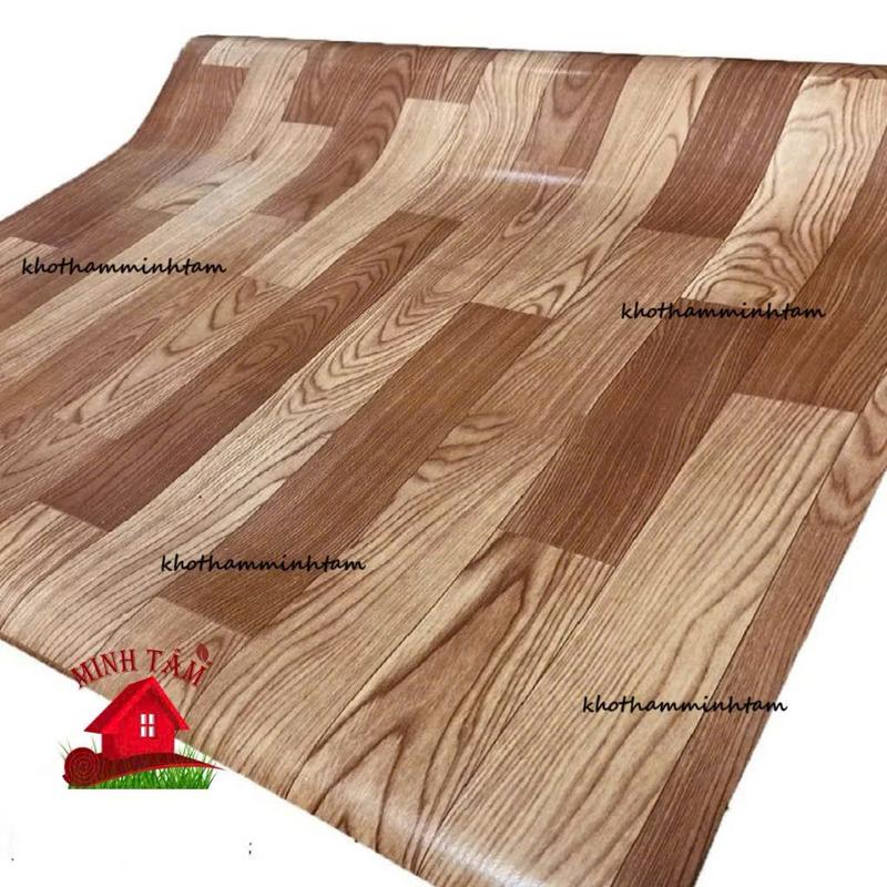 1m x 1m( 1m vuông )Thảm nhựa SIMILI  trải sàn vân gỗ loại dày 1.6mm Trong nhà 1