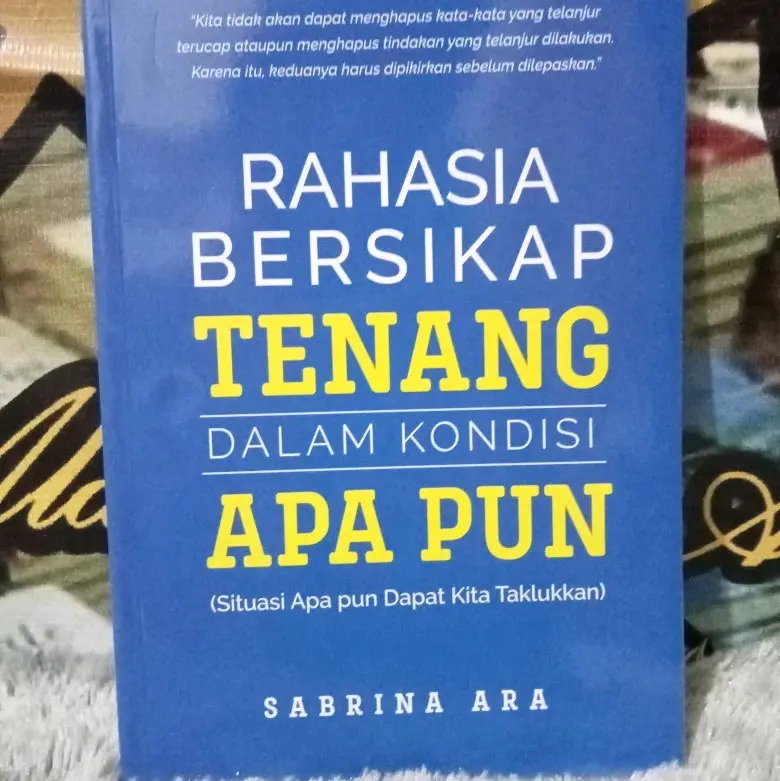 Buku Rahasia bersikap tenang dalam kondisi apa pun