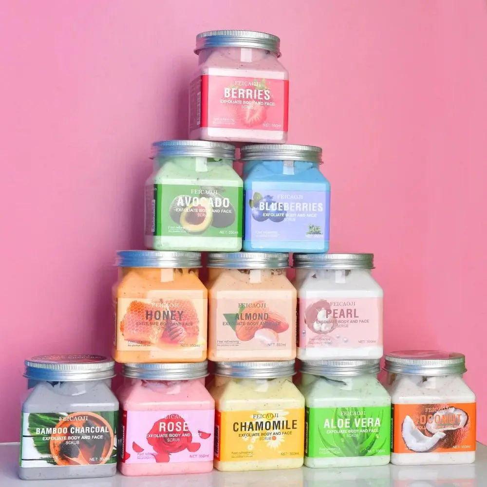 Fruit-flavored Exfoliating Body Scrub Bath Salt Deep Cleaning