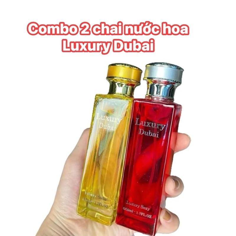 [Combo 2 chai nước hoa giá rẻ-Hàng Chuẩn] combo 2 chai Nước Hoa Luxury Dubai 50ml-Mùi Thơm dịu nhẹ,Lưu hương lâu- full mùi cho Nam và Nữ Perfume Cosmetic Women-Nước hoa thơm lâu Mỹ Phẩm