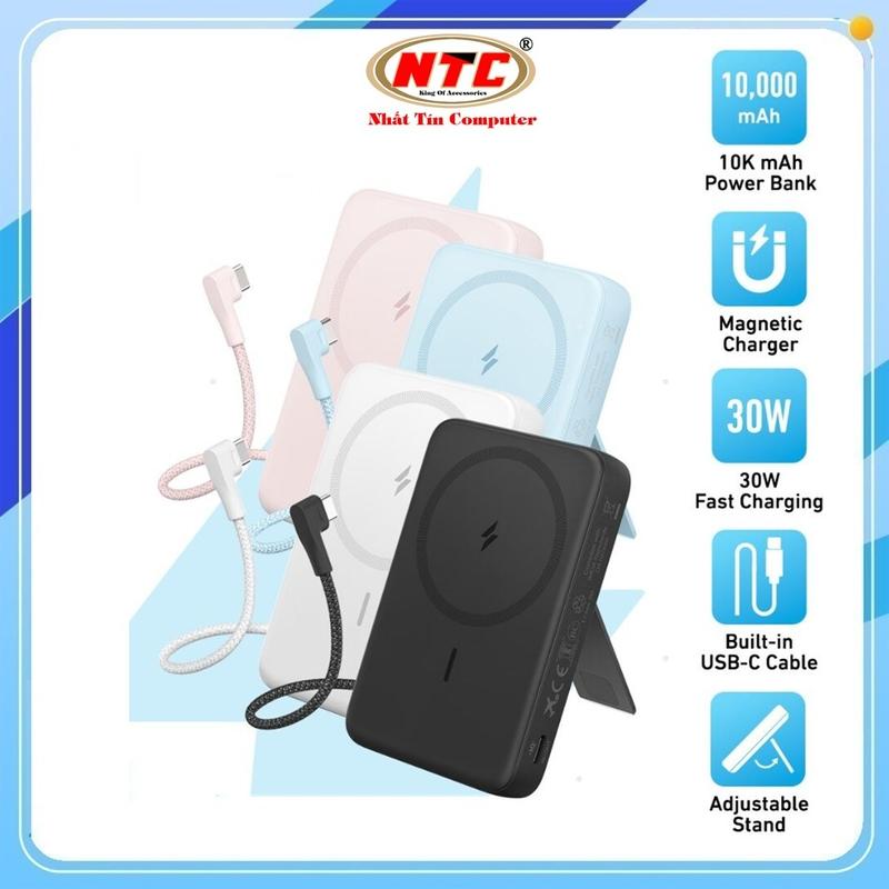 Pin dự phòng không dây Anker Zolo A1685 10000mAh, Cáp TypeC / USB-C PD 30W, Sạc Magsage 15W - Nhất Tín Mall
