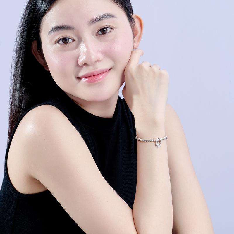 Hạt Charm Bạc đính đá STYLE By PNJ XMXMW000041 4