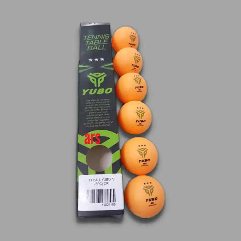 Bola Pingpong Tenis Meja Yubo 3 Star Warna Putih & Kuning Ball 1