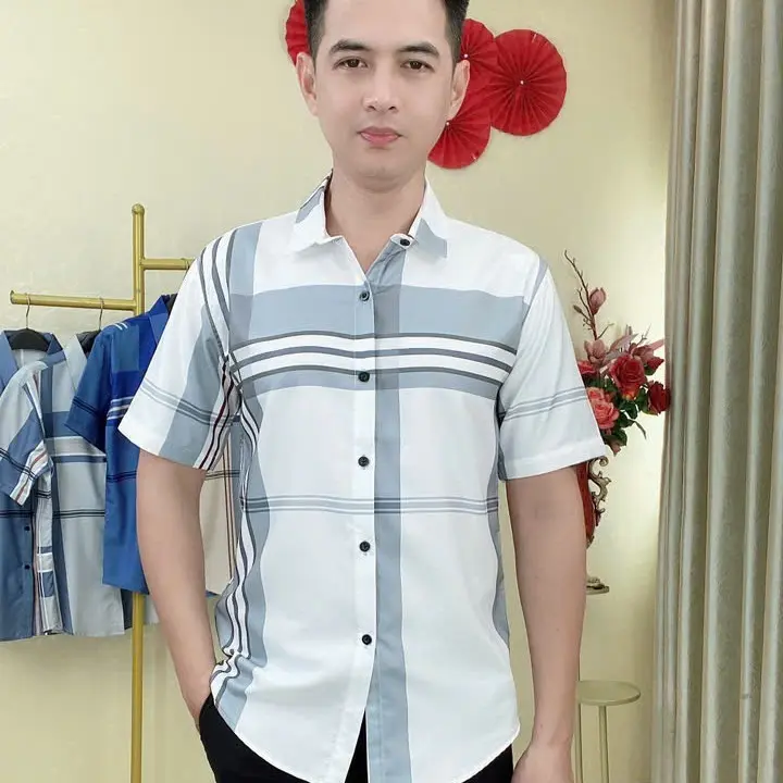 Áo Sơ Mi Nam Lịch Lãm Trẻ Trung Sang Trọng Menswear Shirt hoatiet