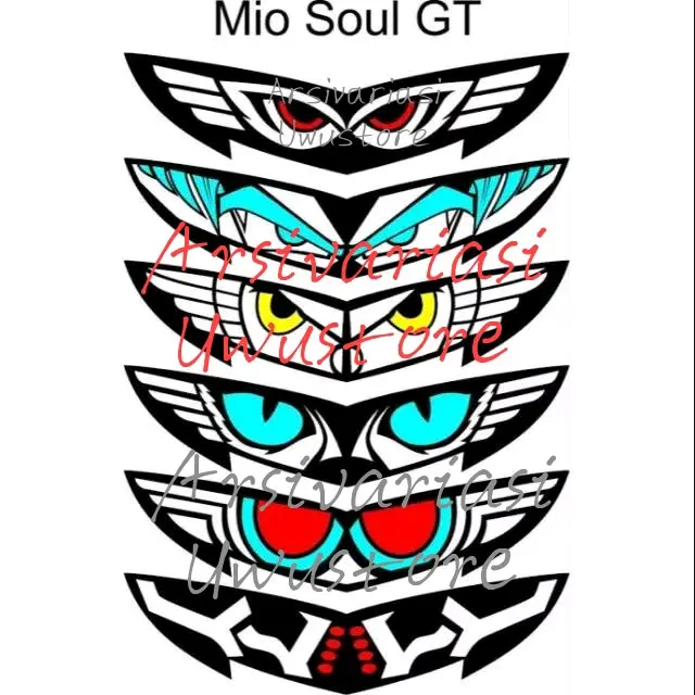 STIKER LAMPU MOTOR MIO SOUL GT PROMO