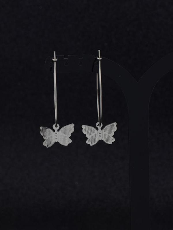 Butterfly Design Earrings, Fashionable Jewelry for Women & Girls, Trendy All-match & Exquisite Jewelry for Birthday Gift 2