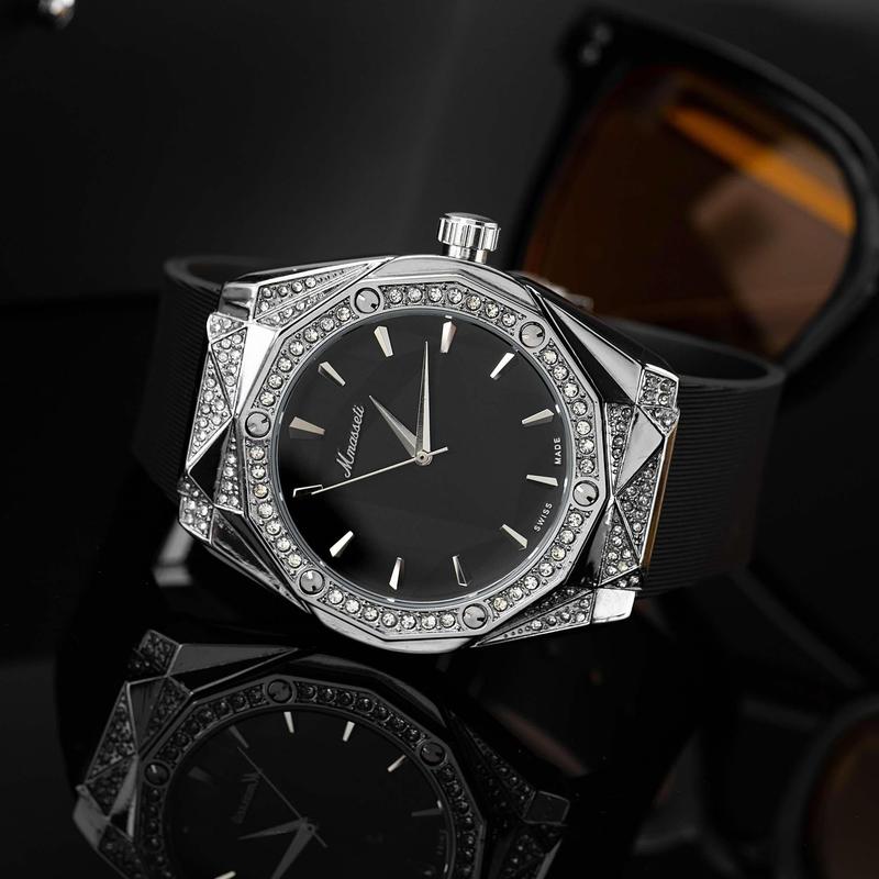 N216 - Đồng hồ nam mmasseti chính hãng , máy automatic , dây thơm , khóa bấm thông minh chống nước  222222