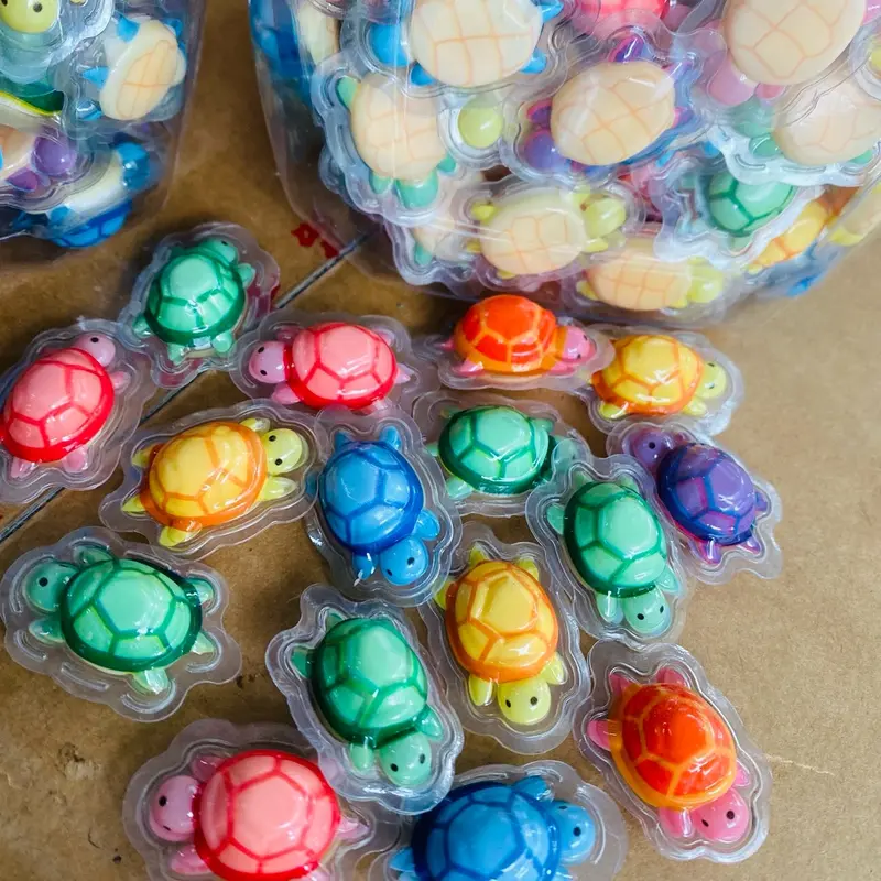 ￼Lọ gần 200 viên kẹo dẻo hình Rùa mini có nhân siro siêu ngon cho bé Chua Snack 4