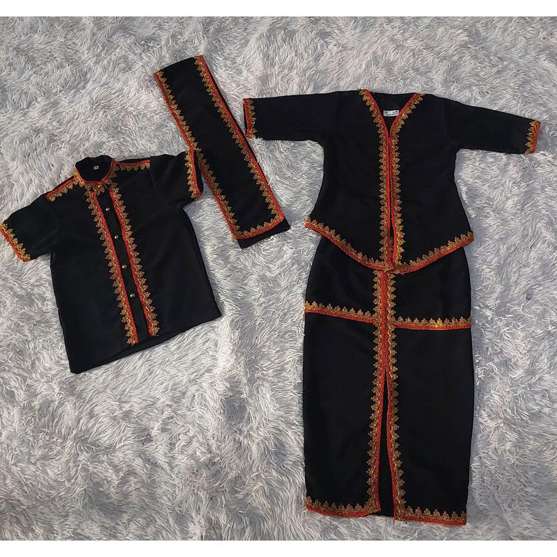 Traditional Sabah Kadazan/Dusun Clothing Set One FAMILY/ Sabah/Borneo Ethnic Clothing 4