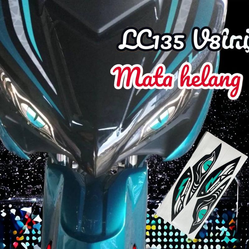Product Introduction of YAMAHA LC135 FI V8 STICKER MATA HELANG LAMPU KECIL & LAMPU SIGNAL Accessories Automotive 1