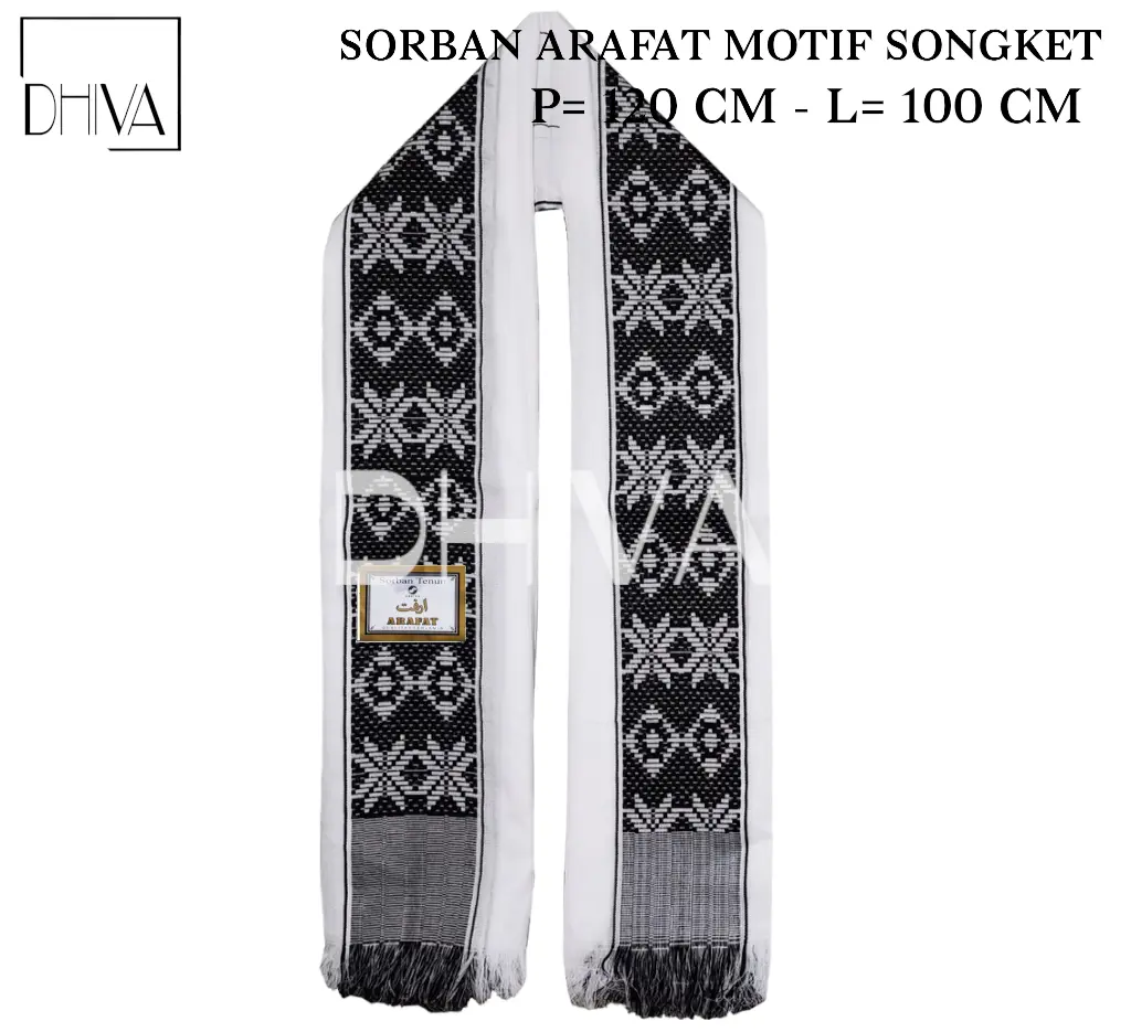 SORBAN PRIA ARAFAT MOTIF SONGKET OLEH-OLEH HAJI UMROH KUALITAS TERJAMIN Syal