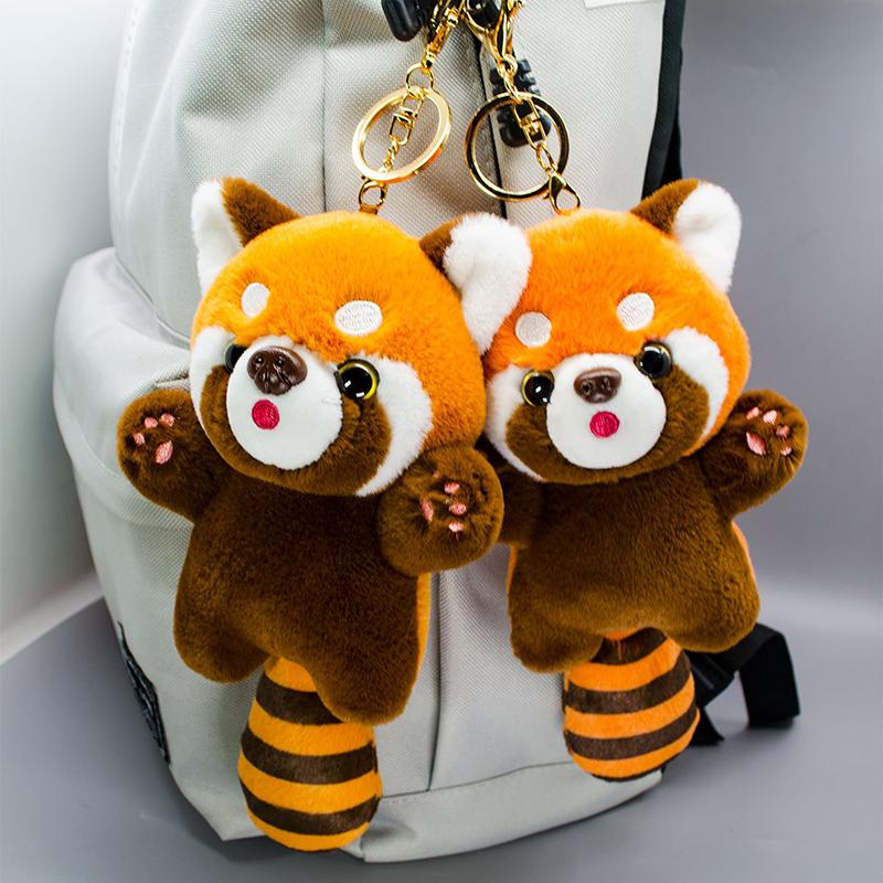 2024 12CM Lesser Panda Plush Toy Keychain Holiday Gift Plush - TikTok ...