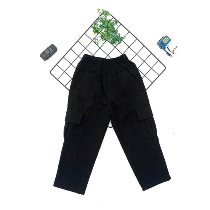 Celana Cargo panjang Anak Merah Putih Laki laki 1-13 Tahun bahan Drill 5