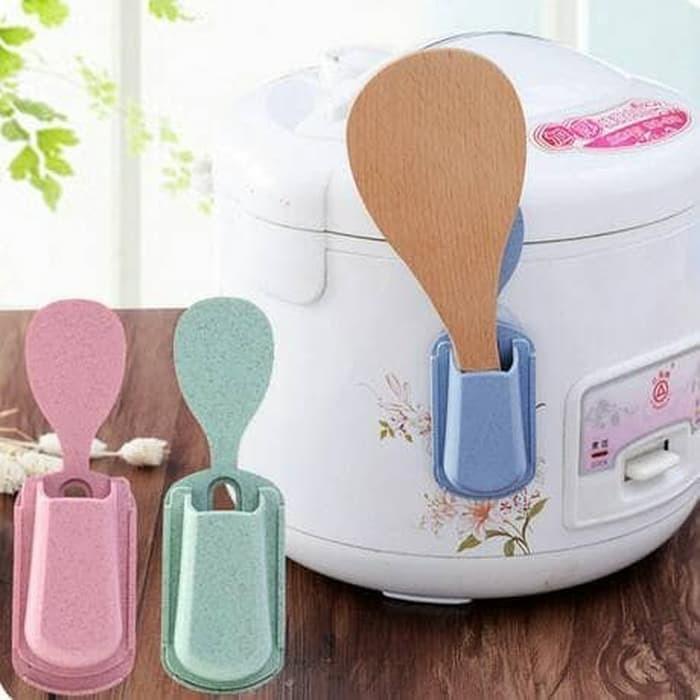HELU Holder Sendok Nasi Tempat Sendok Rice Cooker Plastik - Shop ...
