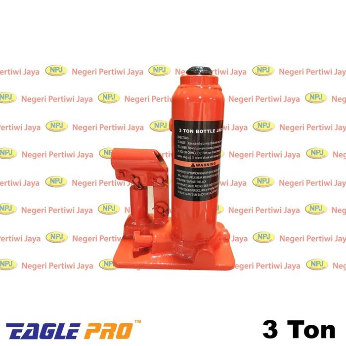 Gambar Eagle Pro Hydraulic Bottle Jack Welded Style - Dongkrak Botol 3 Ton dari negeripertiwijaya Kota Administrasi Jakarta Barat Tokopedia