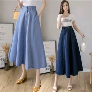 Rok Jeans Wanita 7/8 # Rok Jeans Terbaru 2023 # Rok Jeans