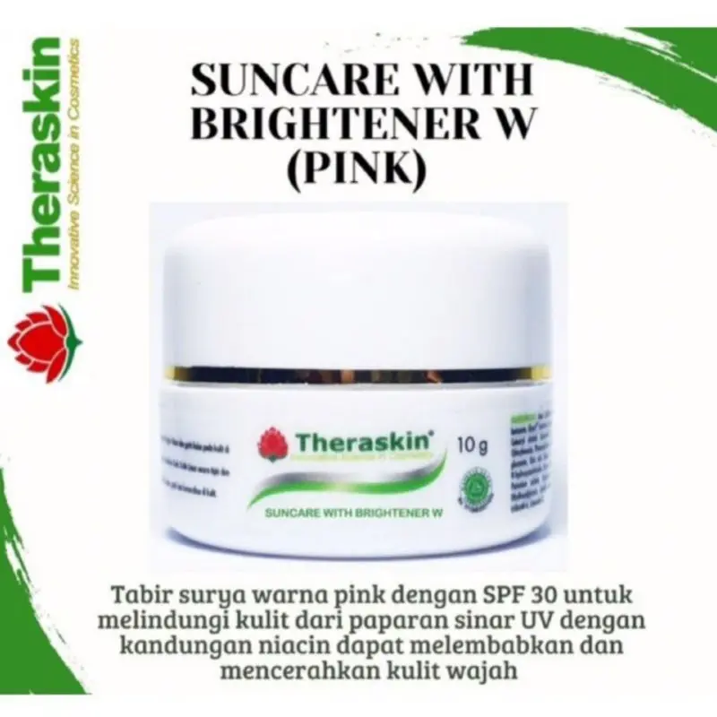 theraskin suncare with brightener pink / shasy glow glowing sunscreen pink