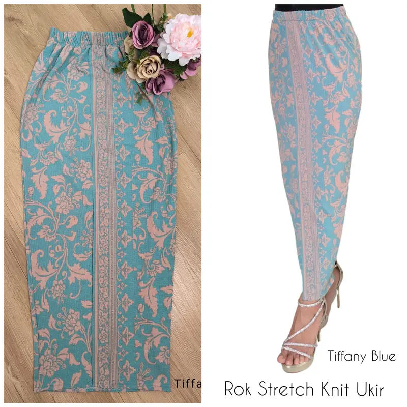 ROK KNIT STRETCH MOTIF UKIR Bawahan Kebaya Cantik 2