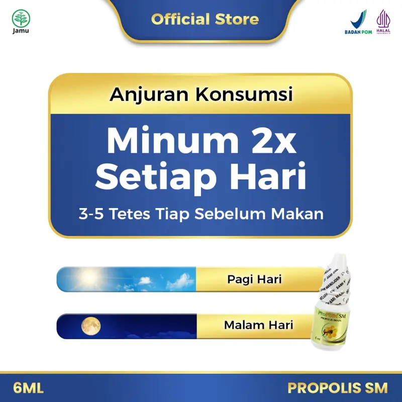 Propolis SM Brazilian Asli 100% Original With Nano Technology Isi 6 ml BPOM 4