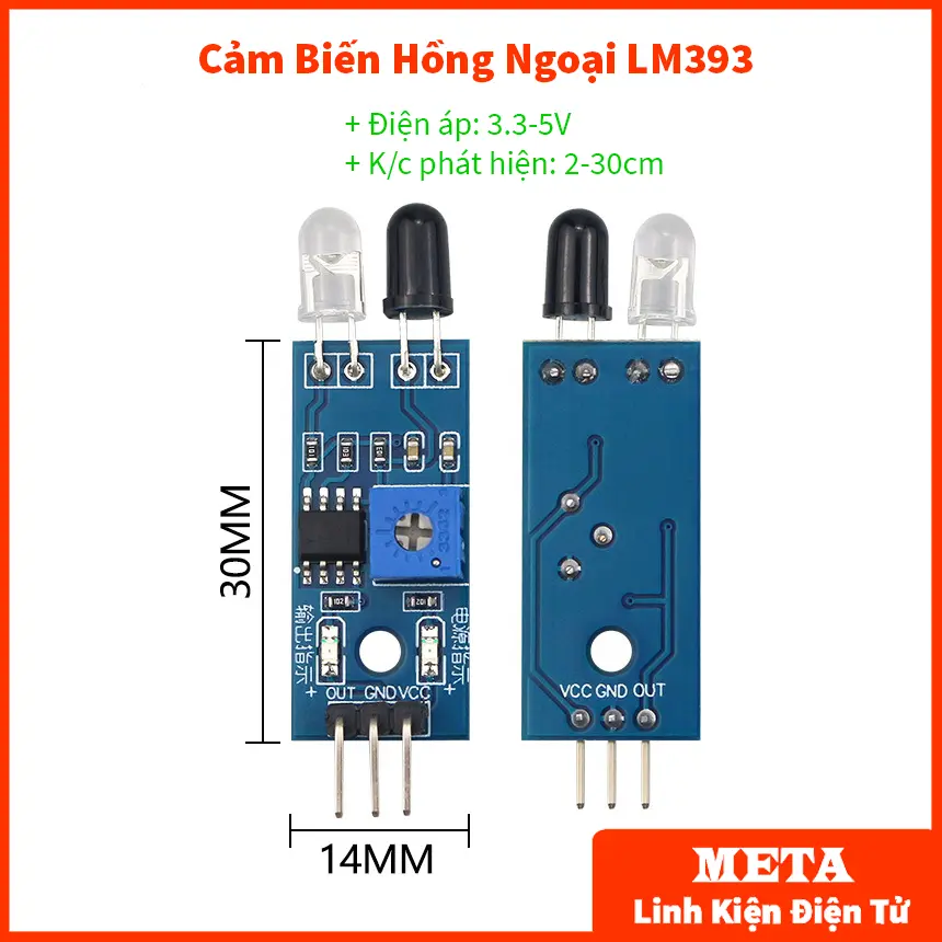 MD Cảm Biến Hồng Ngoại LM393 - Dò đường phát hiện vật cản
