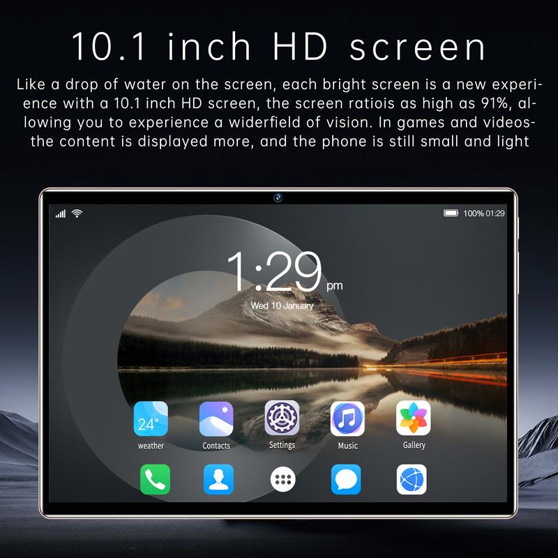 Product Introduction of New 10.1-inch Android tablet pc full HD screen GPS Bluetooth Dual card kids  tablet ipad  air Smartphone Cellphone 2