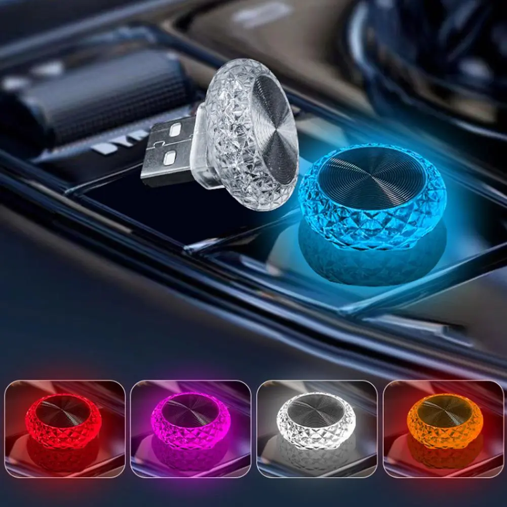 Đèn trang trí ô tô, Đèn xung quanh USB, Đèn ngủ LED đầy màu sắc, Đèn Tạo Không Khí trang trí LED mini, Đèn khẩn cấp, Thông Dụng cho ô tô