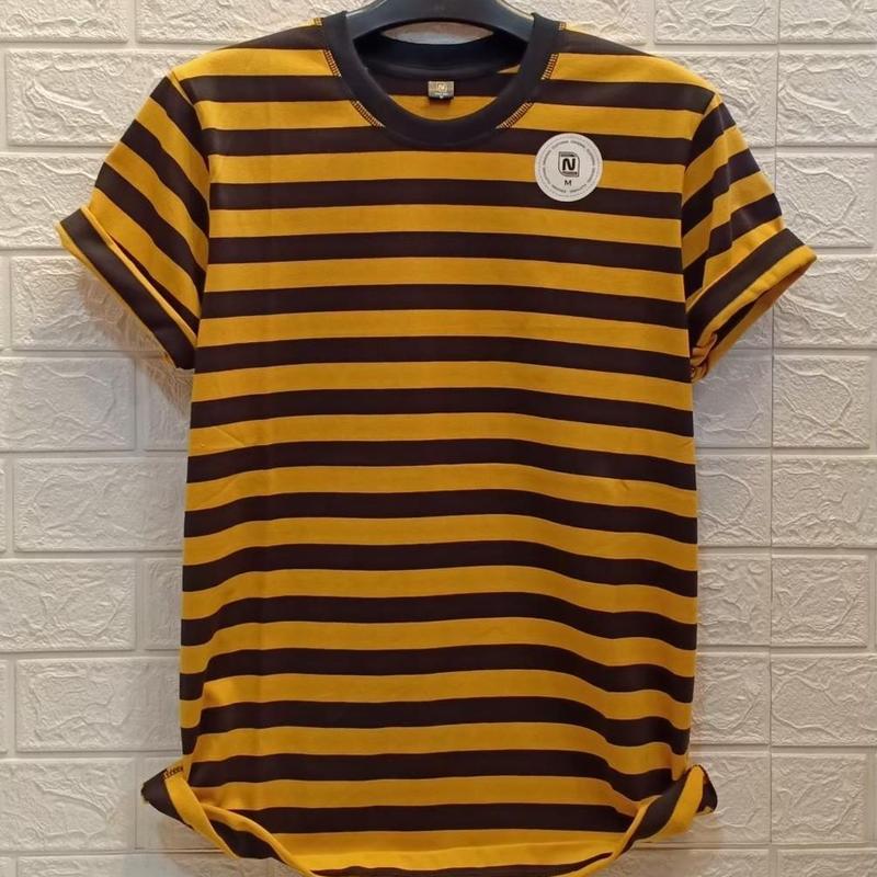 VD - Baju kaos salur terbaru / kaos pria lengan pendek/ kaos belang unisex / kaos oversize bisa cod kain nyaman distro pendek lembut combed Atasan Cowok Keren Motif Hitam Motif Hitam Motif Hitam Dewasa Katun Polos 3