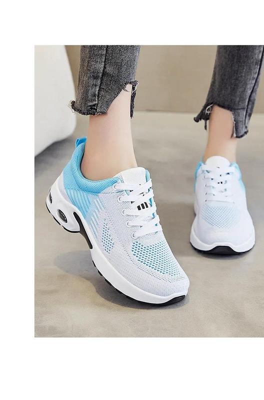 Product Introduction of New Running Shoes Ladies Breathable Sneakers Summer Light Mesh Air Cushion Women's Sports Shoes Outdoor Lace Up Training Shoes Comfortable walking shoes for foot protection 13