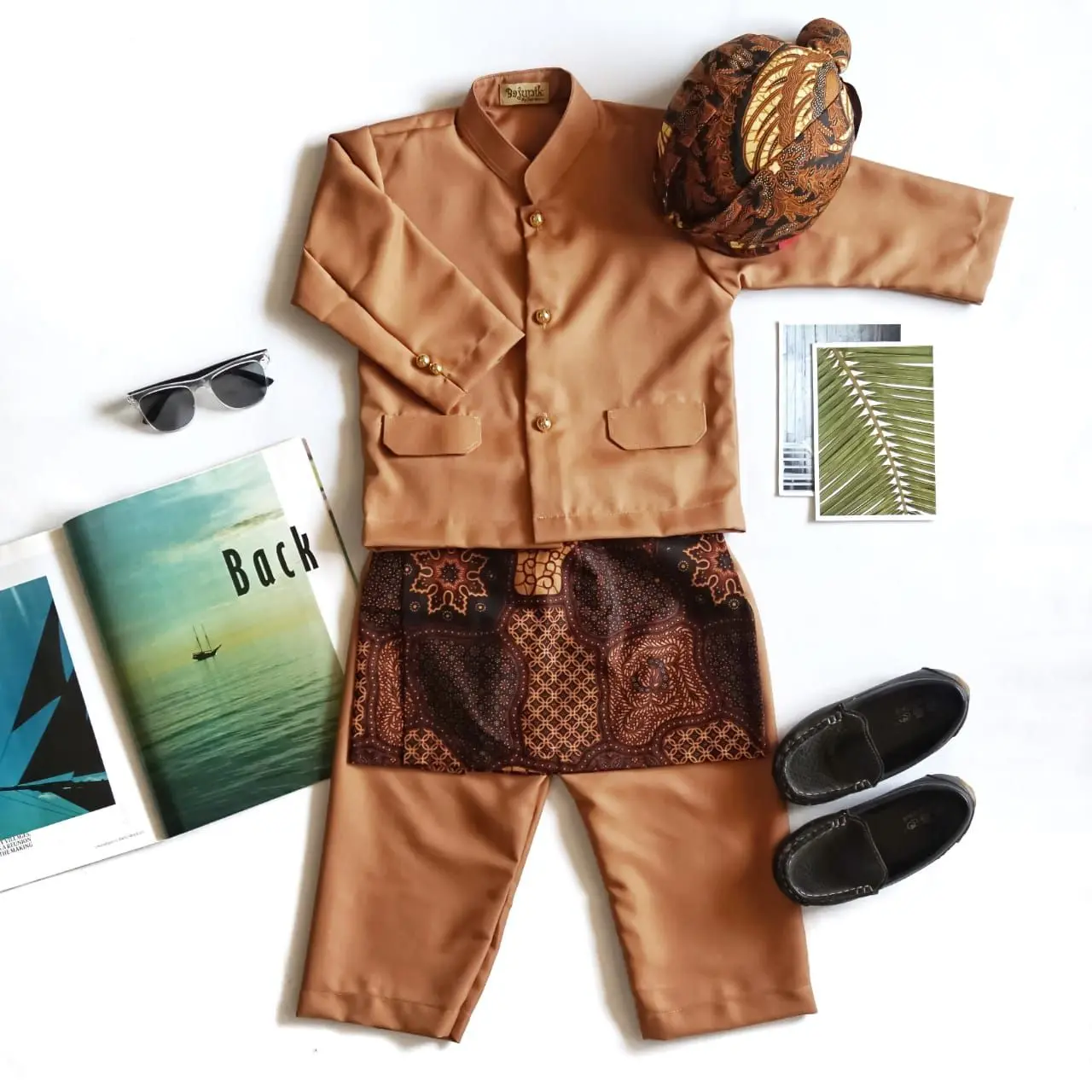 Baju Basofi Pakaian Tradisional Adat Jawa Sunda Indonesia Bahan Drill Texas Kostum Karnaval Ulang Tahun Tedhak Sinten Anak