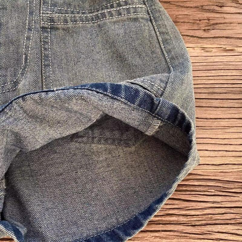 Product Introduction of Quần Short Denim, Cho Bé Gái, Hàng Mới Về Mùa Hè 2025, Phong Cách Hàn Quốc, Thường Ngày, Mỏng, Quần Nóng, Thích Hợp Cho Trẻ Mới Biết Đi Và Trẻ Em, Quần Túi Hộp Dễ Phối Đồ quần  đùi  cho  bé  gái  35  đến quần  đùi  rách  cho  bé  gái baggy  clothes  girls 14