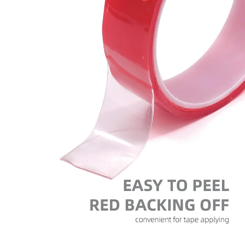 Double Sided Clear Adhesive Tape, 1 Count Waterproof Nano Acrylic Tape, Multifunctional Traceless Adhesive Tape for Wall, Home, Office, Car, Glass 2