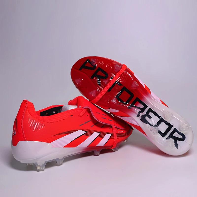 Q-2502 High Quality Mens Soccer Shoes Non-Slip Turf Soccer Cleats for Kids TF/FG Training Football Boots Chuteira Campo 35-45 0