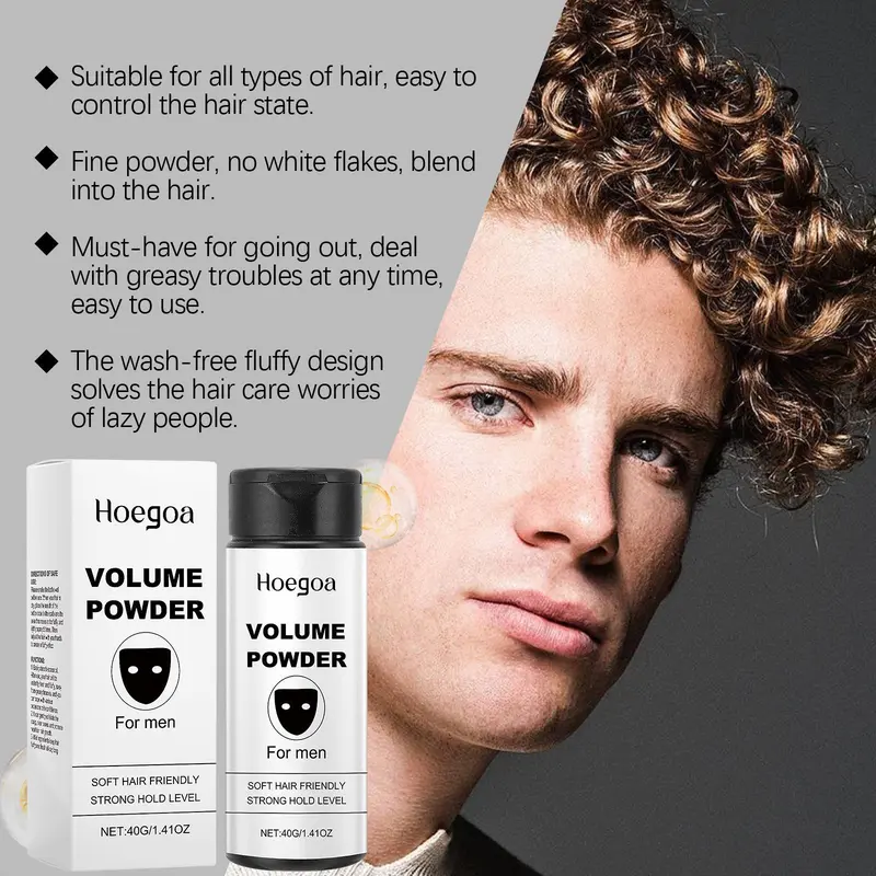 Volume Hair Styling Powder, Natural Easy To Apply Hair Shaping Powder, Professional Hair Setting Product for Men & Women, Hair Texture Powder 2