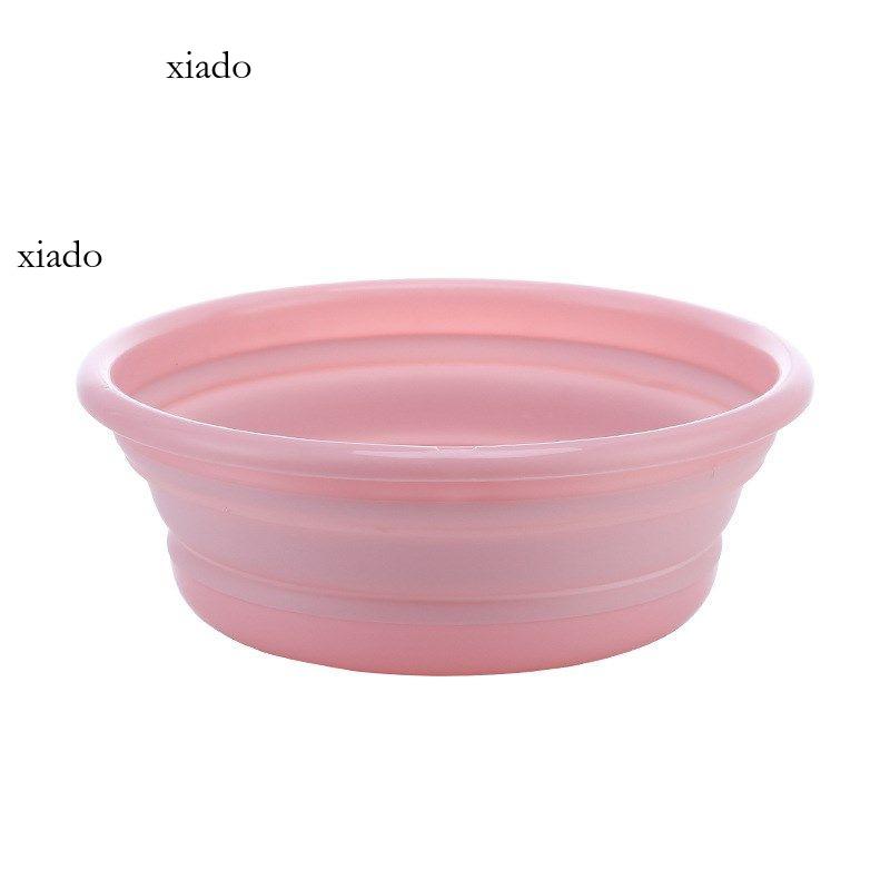 Folding Plastic Portable Washbasin, Silicone Glue Basin, Student Dormitory, Travel Outdoor Basin Xiado-Cb 0