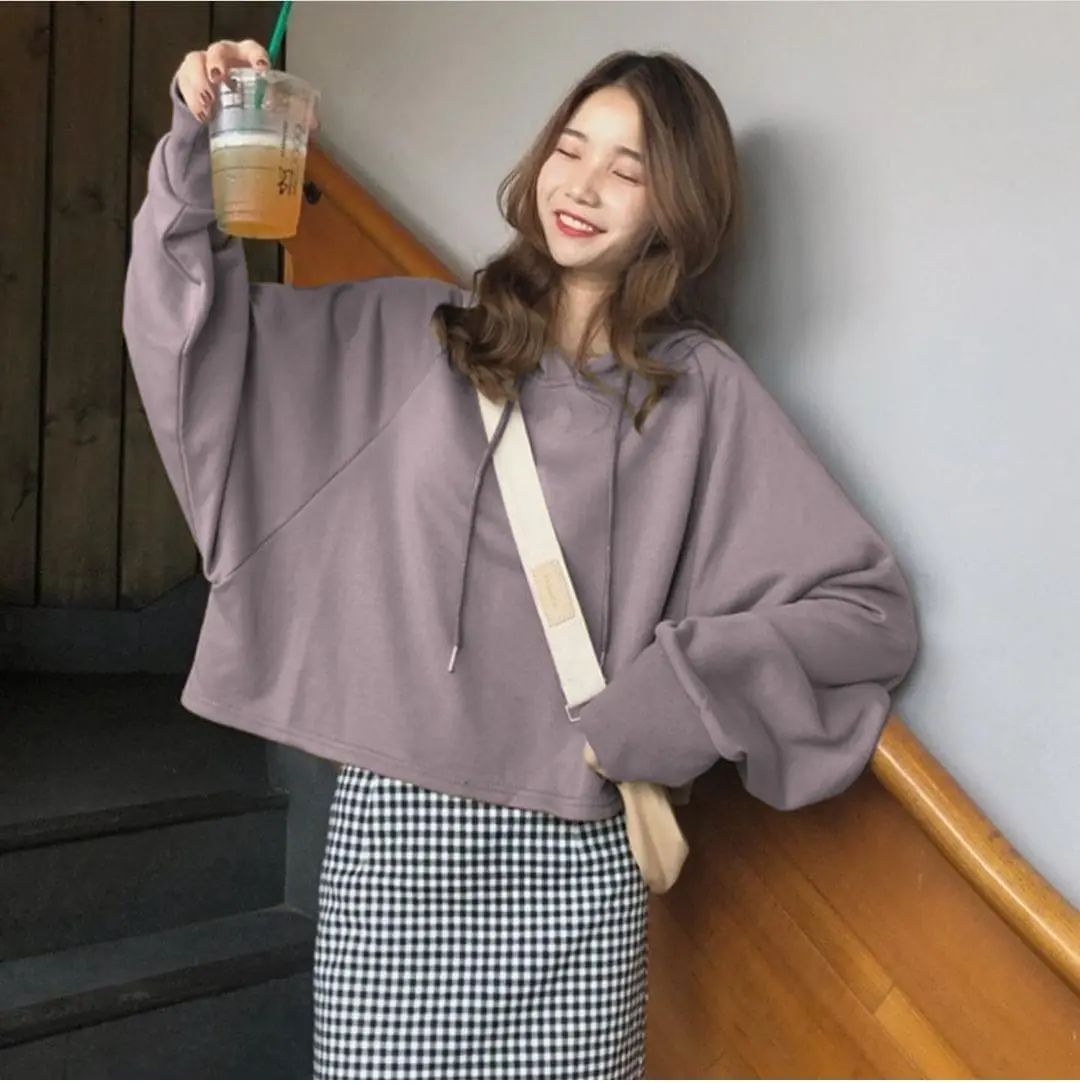 sweater hoodie wanita / ZIA HOODIE OVERSIZE SWEATER / sweater hoodie wanita korean style