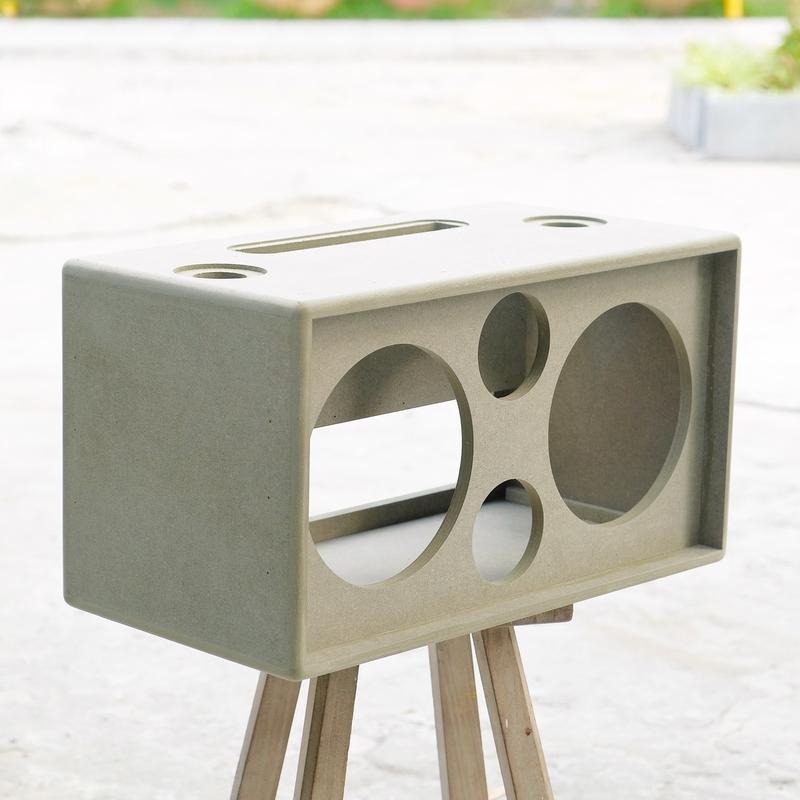 Thùng loa thô bass 20 treble 10 dùng cho mạch K10 mẫu cải tiến