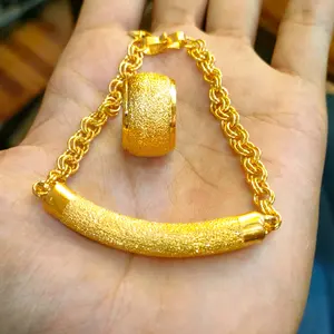 Gelang Set Cincin Penangg Emas Aksesoris