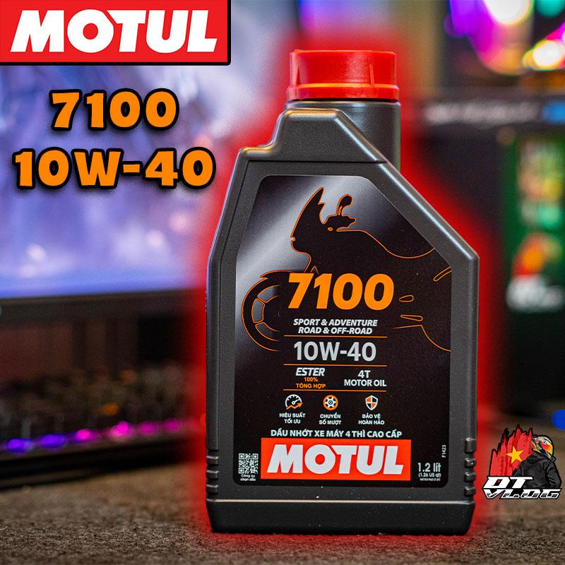 Dầu nhớt Motul 7100 10w-40 Ester API SP Full Tổng Hợp Cao Cấp Xe Số và Xe Côn Tay