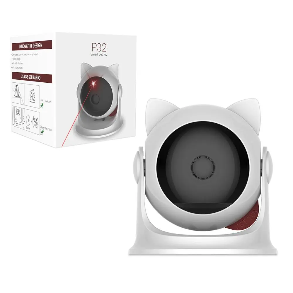 Cat Laser Toy, 3 Adjustable Speed Automatic Cat Laser Toy, Indoor Cat & Dog Interactive Toy, Pet Supplies, Light & Laser Toys for Cats & Dogs, Christmas Eve Box