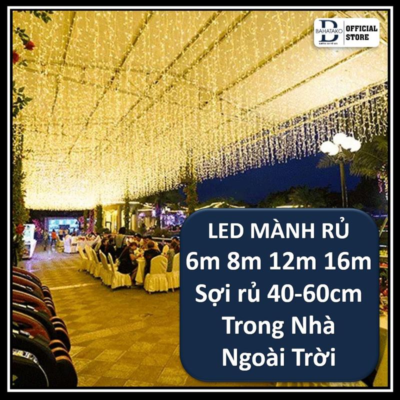 Đèn thả rèm mành 6m 8m 12m 16m mét LED Trang Trí Ngoài Trời Trang ...