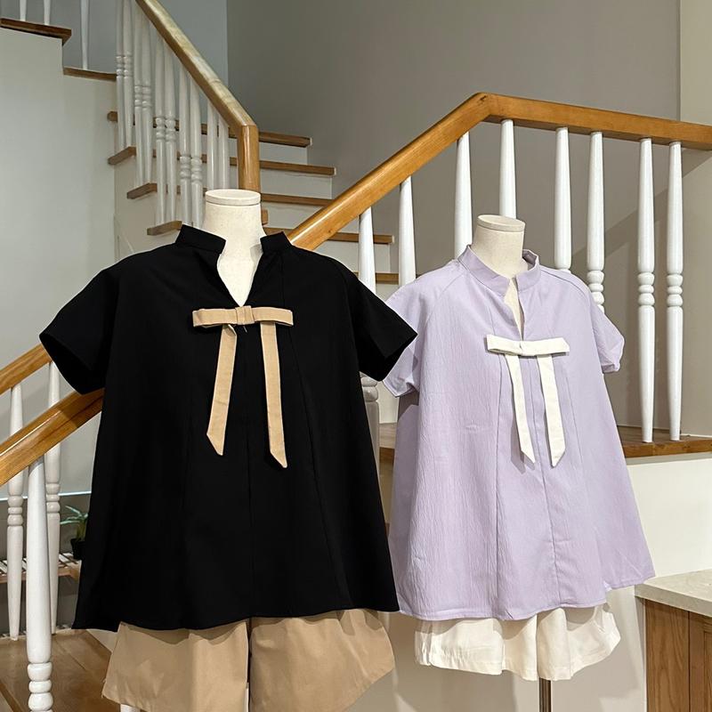 Set áo Babydoll đính nơ kèm quần A248 Nana Nana21 Nữ Woman Women Top